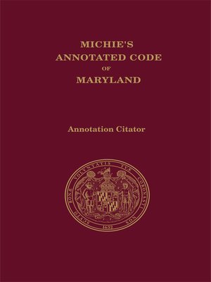 annotated code of maryland education article
